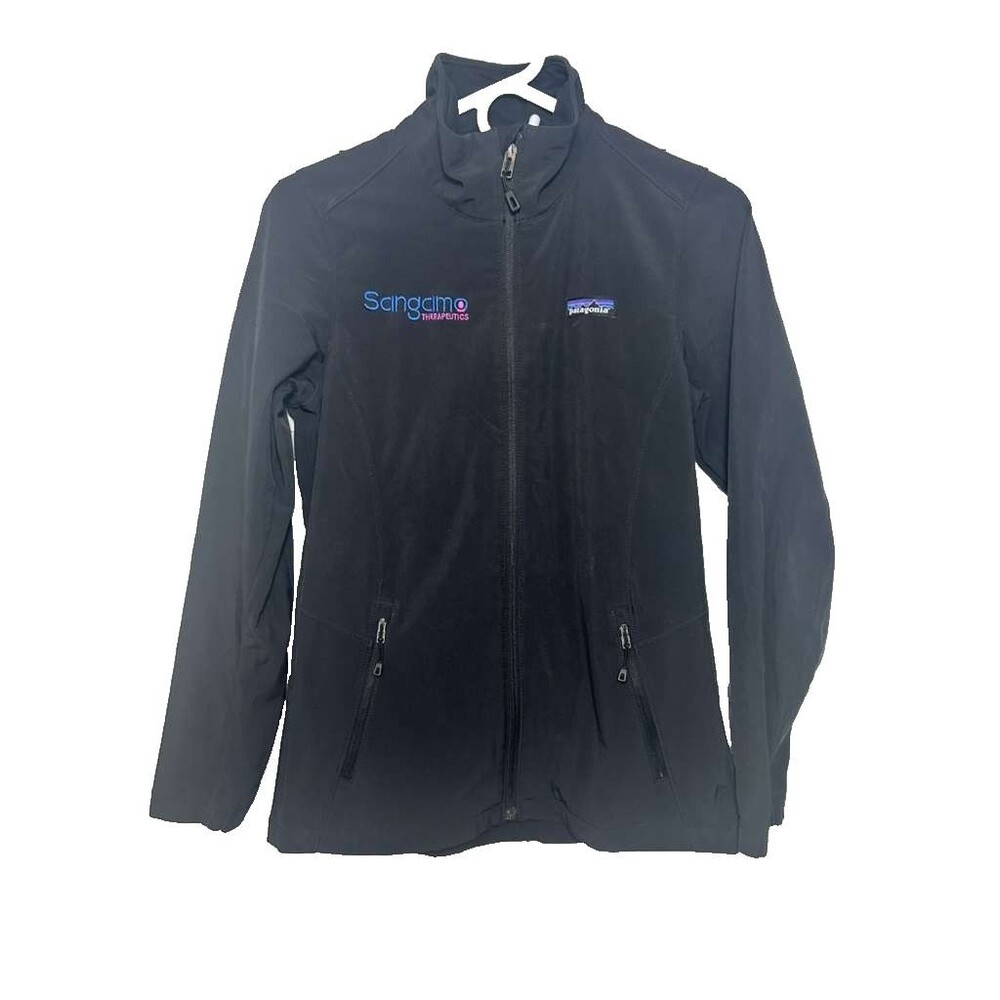 Patagonia Full Zip Jacket Women Size XS Black Soft Shell Outdoor